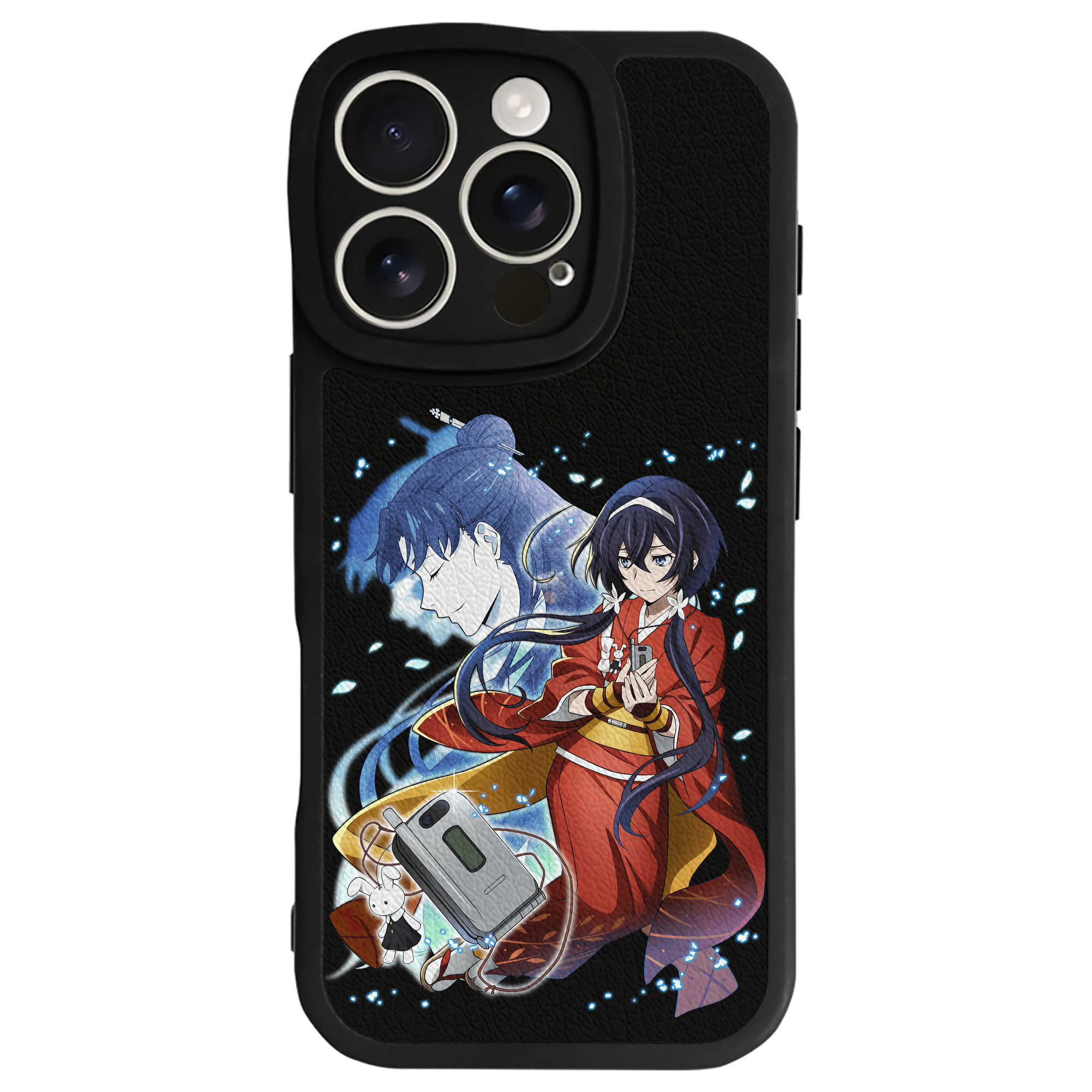 （画像用） 文豪ストレイドッグス Bungo Stray Dogs 【iPhone 16シリーズ対応】シリコンスマホケース（レザー調） 材質：シリコン